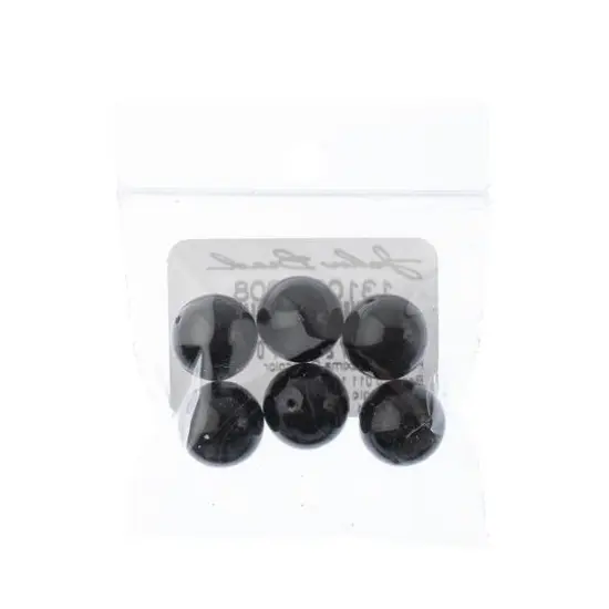 Preciosa Maxima Gemcolor Pearl Beads, 12mm Magic Black {3}