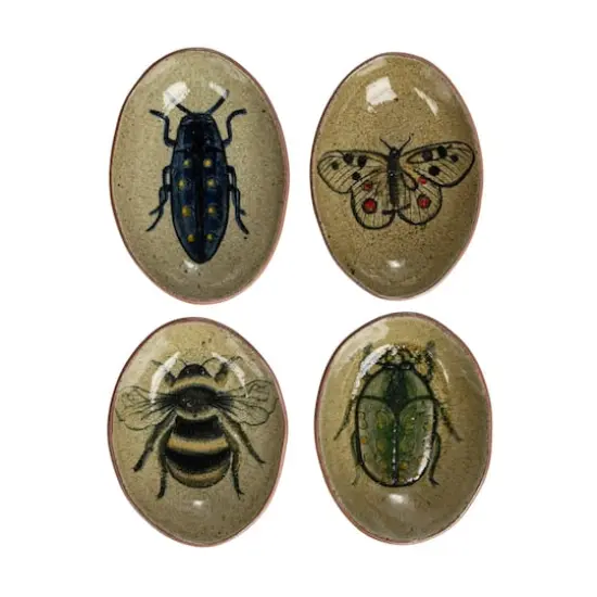 Hello Honey&reg; 7" Insect & Bird Design Stoneware Bowl Set {1}