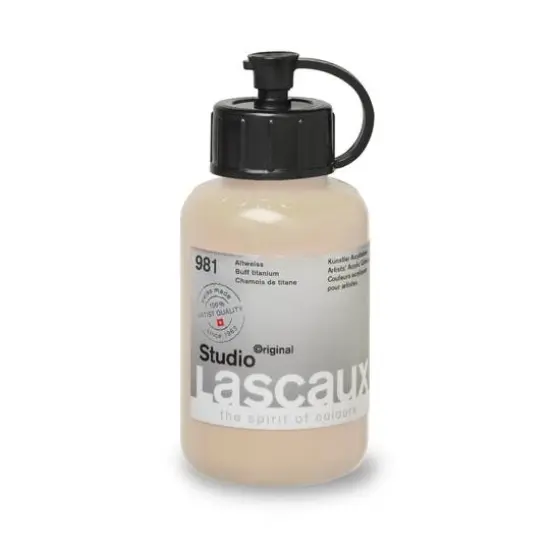 Lascaux Studio Acrylic Paint, 85mL 981 Buff Titanium {4}