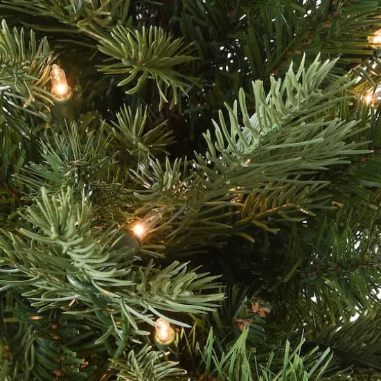 3ft. Pre-Lit Feel Real&reg; Nordic Spruce Artificial Christmas Tree in Burlap Base, Clear Lights {3}