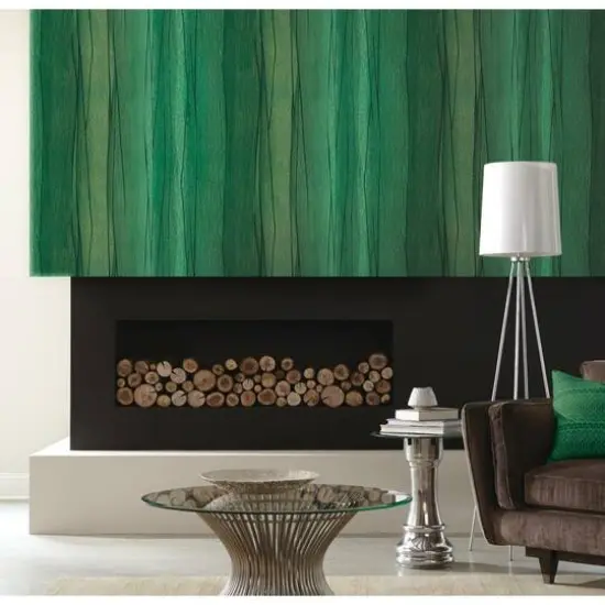 RoomMates Making Waves Peel & Stick Wallpaper Green {4}