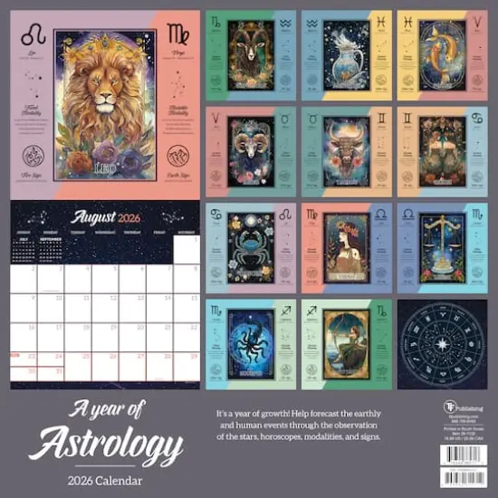 2026 Astrology Wall Calendar {6}