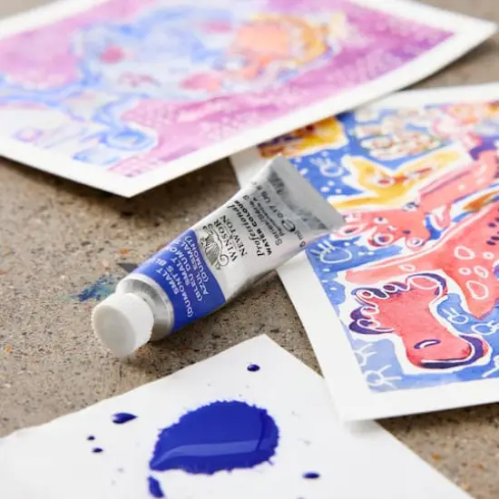 Winsor & Newton&reg; Professional Water Colour&trade; Paint, 5mL Smalt (Dumont's Blue) {3}