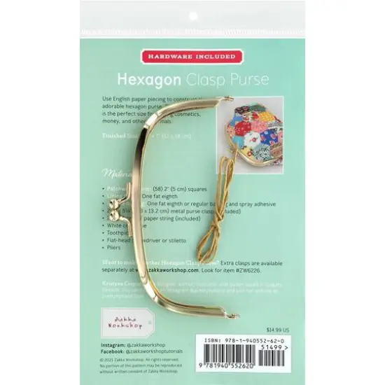 Zakka Workshop Hexagon Clasp Purse Kit {3}