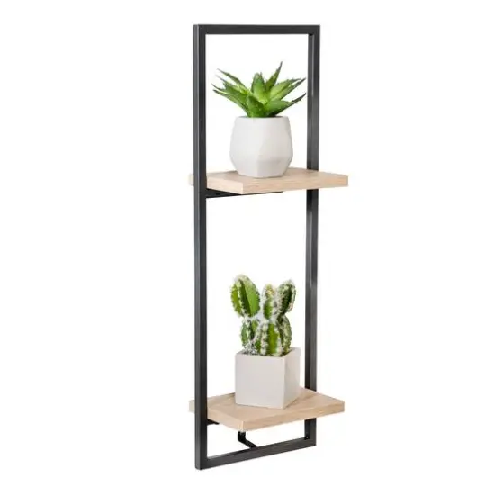 Honey Can Do 2-Tier Floating Wall Shelf {4}