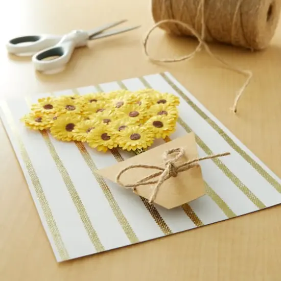 Yellow Daisy Paper Flowers by Recollections&trade;, 24ct. {3}