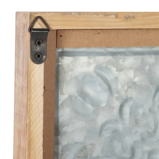 Brown Farmhouse Wood Wall Clock, 36" x 36" {5}