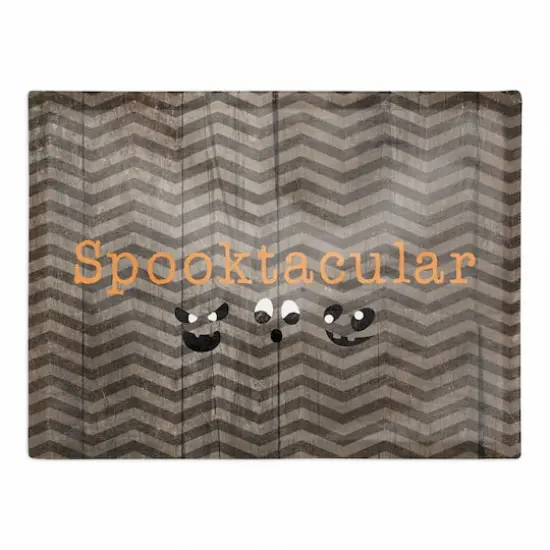Chevron Spooktacular Polyester Twill Placemat {1}