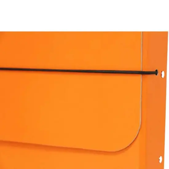 JAM Paper Strong Thick Portfolio Carrying Case with Elastic Band Closure Orange {6}