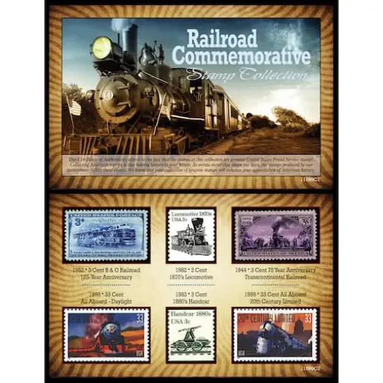 Commemorative Railroad U.S. Stamp Collection {1}