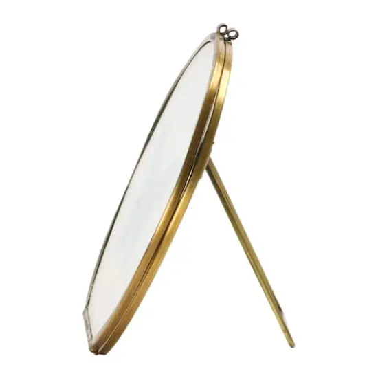 Hello Honey&reg; Brass & Glass 5.5" x 5.5" Photo Frame {2}