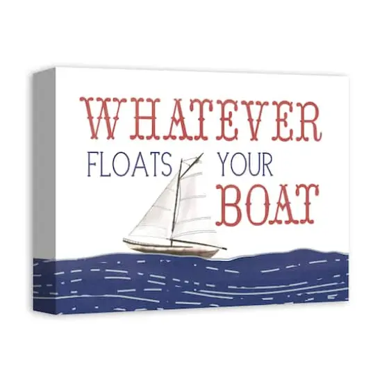 Whatever Floats Your Boat Canvas Wall Art {5}