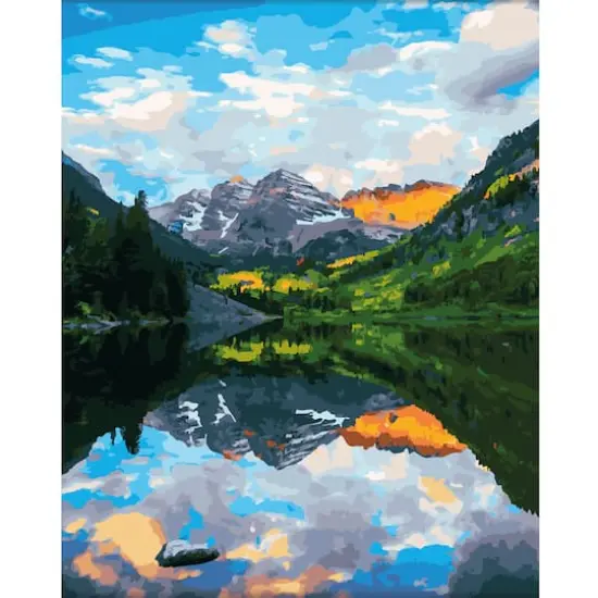 Mountain Scene Paint-by-Number Kit by Artist's Loft&trade; Necessities&trade;  {6}