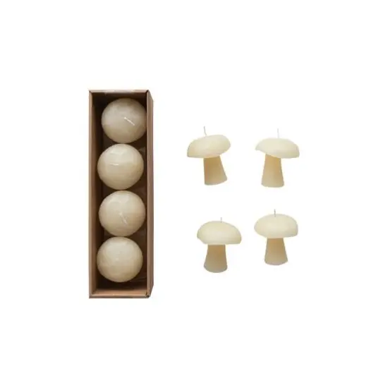 Hello Honey&reg; Unscented Mushroom-Shaped Votive Candles, 4ct. Cream {1}