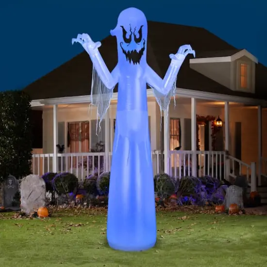 12ft. Airblown® Inflatable Halloween Spooky Ghost with Flickering LED Light {3}