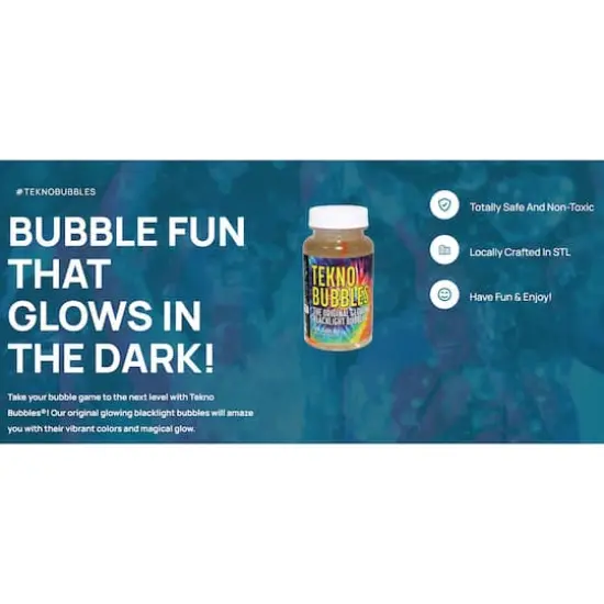 Atomic Bubbles 64oz. Blue Tekno Bubbles Smart Pouch Refill {5}