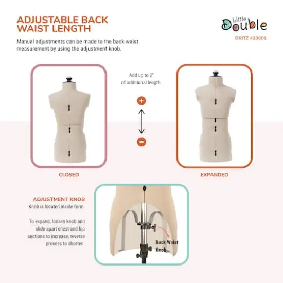 Dritz&reg; Little Double Child Dress Form with Adjustable Tri-Pod Stand {7}