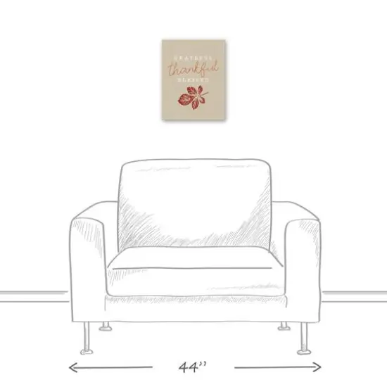 Grateful Thankful Blessed Canvas Wall Art {6}