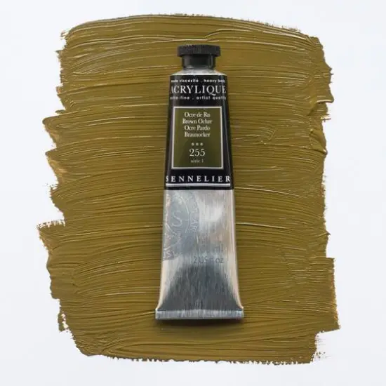 Sennelier Extra Fine Artists' Acrylic Paint, 60mL 255 Brown Ochre {4}
