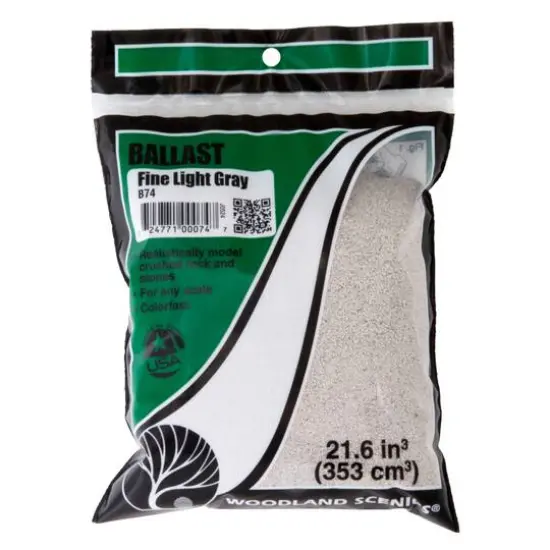 Woodland Scenics&reg; Fine Light Gray Ballast & Coal Ground Cover {1}