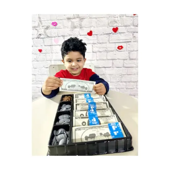 Play Money Set - Kids Bank {13}