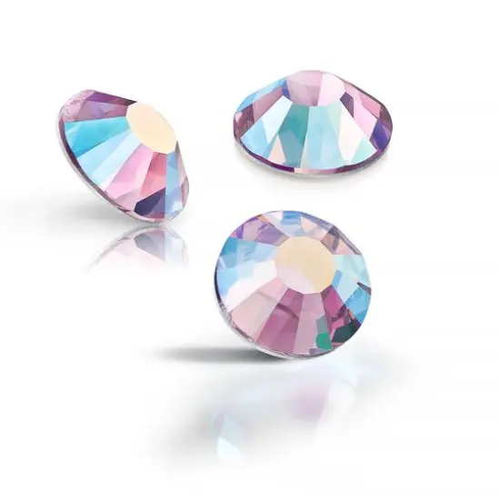 Preciosa MAXIMA SS20 Aurora Borealis Flatback Czech Crystals, 144ct. Light Amethyst AB {4}