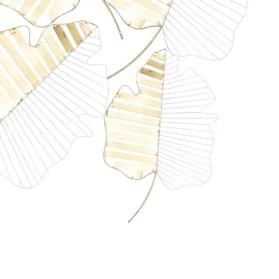 40" Gold Contemporary Floral Wall D&eacute;cor {4}