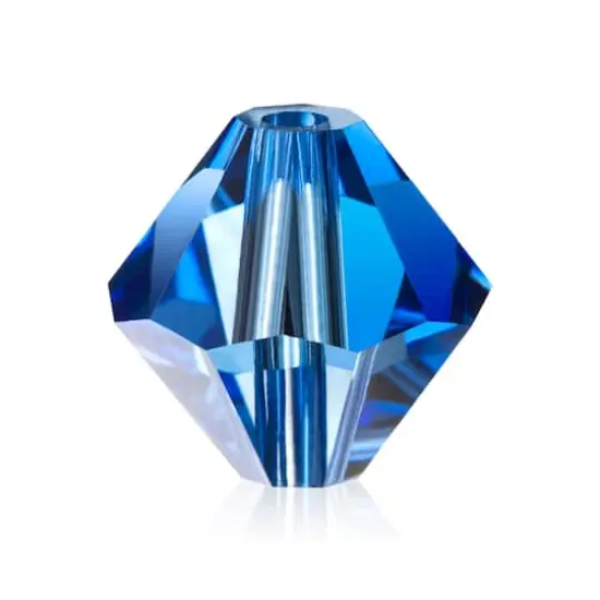 John Bead Preciosa 6mm Czech Crystal Rondelle Beads, 36ct. Sapphire {1}