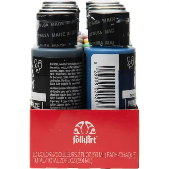 FolkArt&reg; Basics Multi-Surface Acrylic Paint {5}