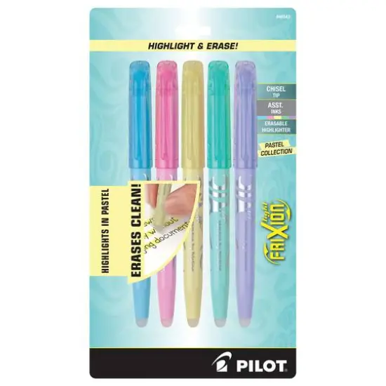 Pilot&reg; FriXion&reg; 5 Color Erasable Pastel Highlighters {1}
