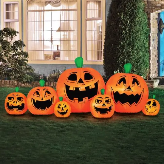 8ft. Inflatable Halloween Pumpkin Patch {7}