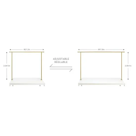 3.5ft. Gold Adjustable Tabletop Arch by Celebrate It&trade; {4}