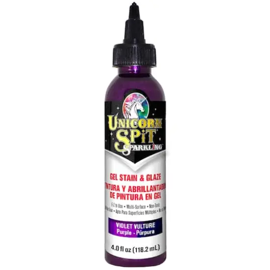 Unicorn SPiT&reg; Sparkling Gel Stain & Glaze Violet Vulture {1}