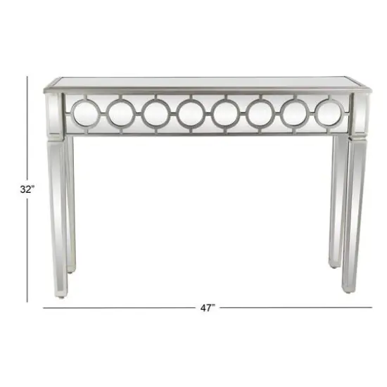 Silver Glam Wood Console Table, 32" x 47" {7}