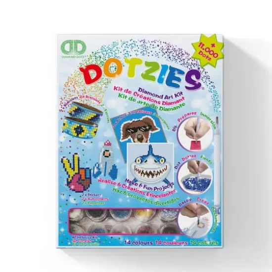Diamond Dotz&reg; 6 Projects Boy Variety Kit {3}