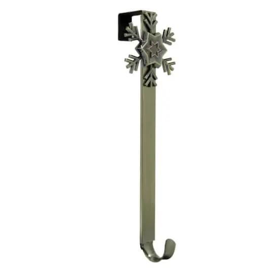 Haute Decor Antique Brass Snowflake Adjustable Wreath Hanger {1}