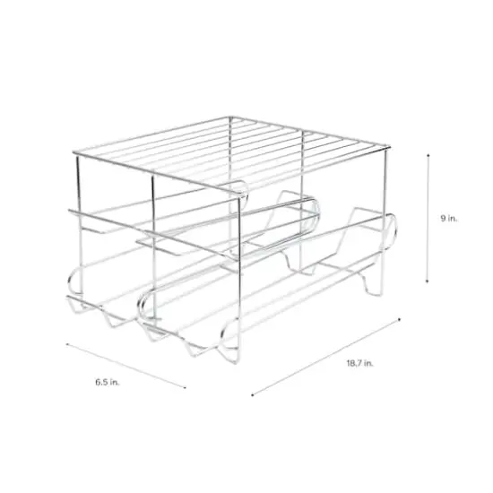 Organize It All Chrome 24 Can Organizer Rack {4}