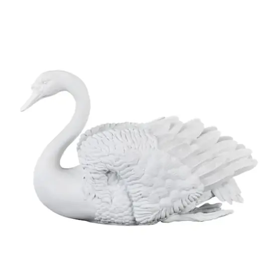 24" White Swan Sculpture {1}