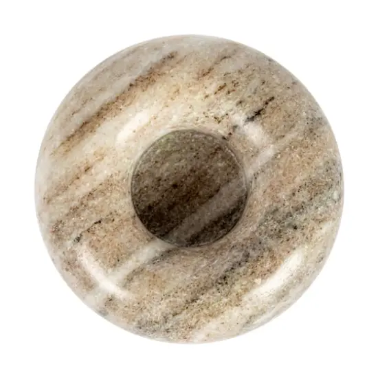 Hello Honey&reg; 3" Beige Marble Tealight Holder {6}