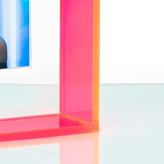 Wexel Art Neon Pink Float Frame with Magnetic Photo Holder {4}