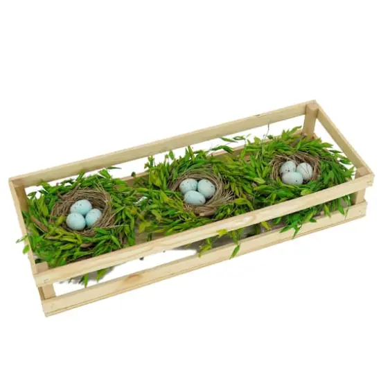 17" Triple Nest with Eggs Centerpiece {1}