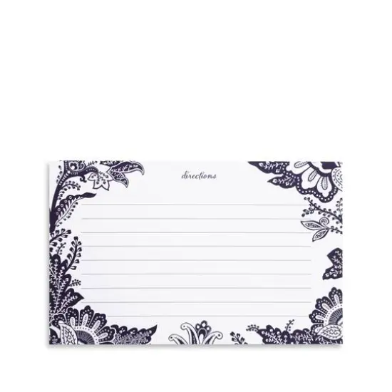 Vera Bradley&reg; Java Navy White Recipe Tin Box {4}