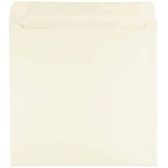 JAM Paper 9.5" x 9.5" Ivory Square Invitation Envelopes, 100ct. {1}