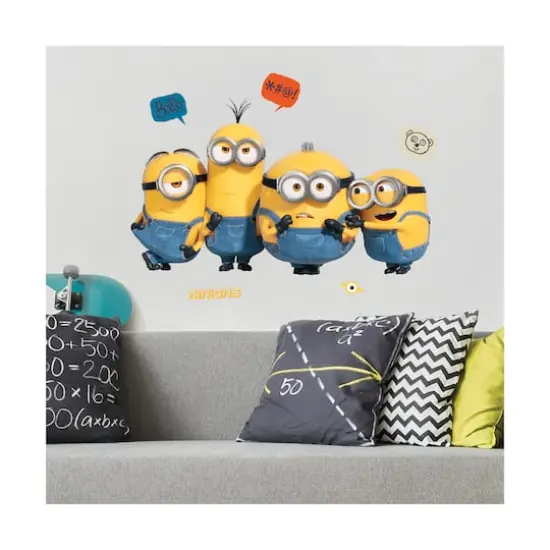 RoomMates Yellow, Blue & Black Minions 2 Giant Wall Decals {4}