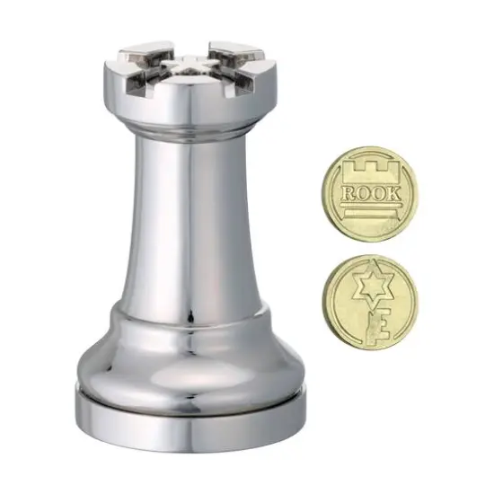 Hanayama Rook Level 1 Cast Chess Puzzle {1}