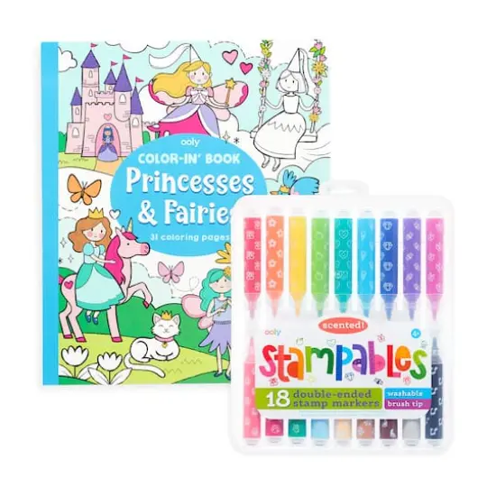 OOLY Princesses & Fairies Stampables Coloring Pack {3}