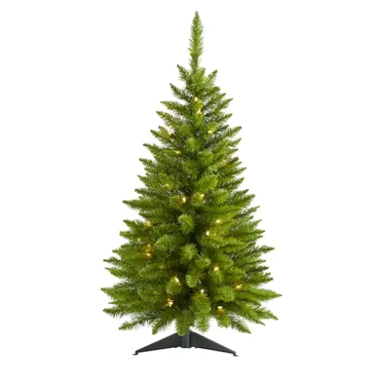 3ft. Pre-Lit Providence Pine Artificial Christmas Tree, Warm White LED Lights {1}