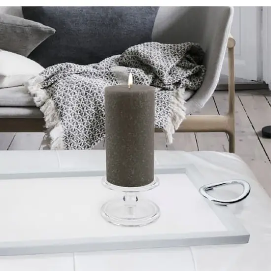 Root Candles 3" x 6" Unscented Timberline&trade; Pillar Candle Stone {3}