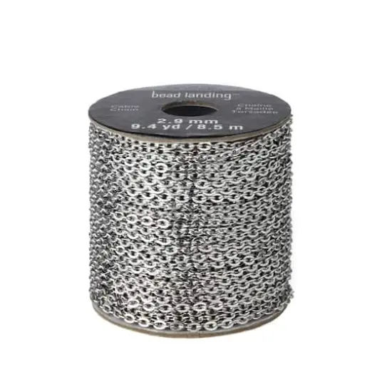 2.9mm Stainless Steel Cable Chain Spool, 9.4yd. by Bead Landing™ {1}
