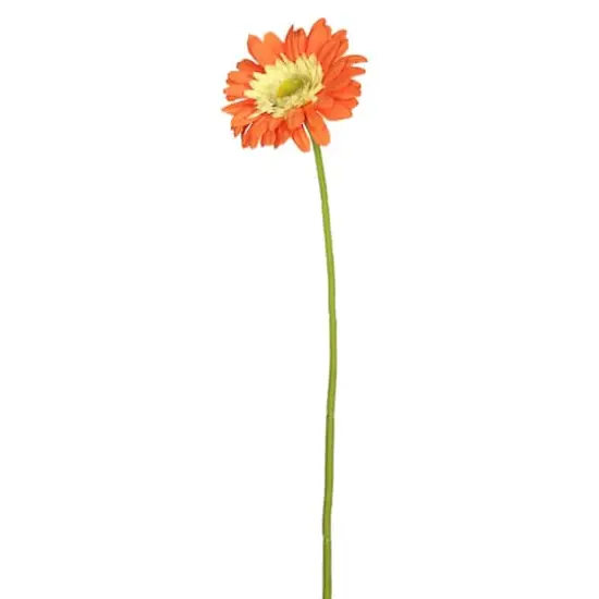 Orange Gerbera Daisy Artificial Stems, 6ct. {1}